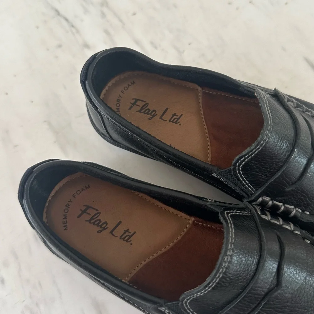 Flag LTD Boys Turbo Leather Penny Driver Loafers